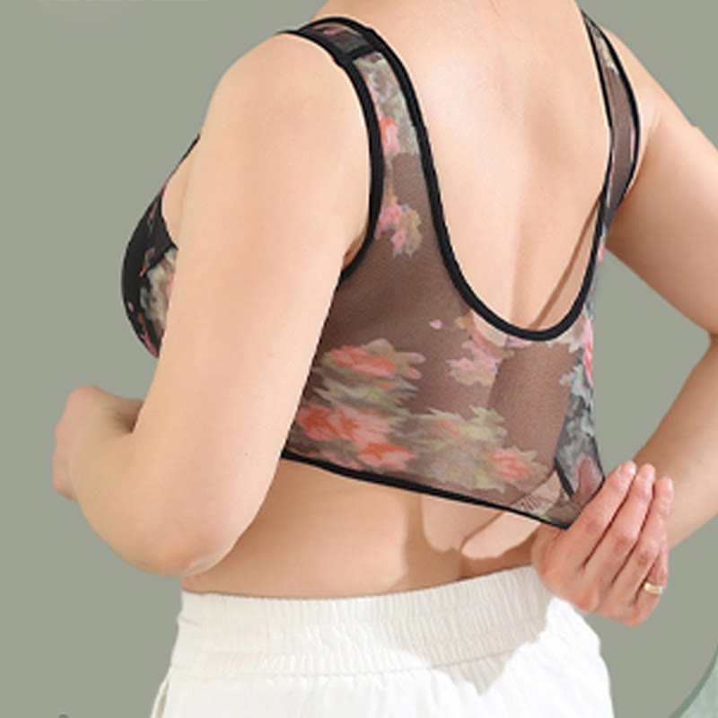 Kabellose BHs mit Mesh-Print (2er-Pack) - image 2