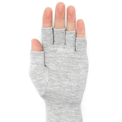 Kompressionshandschuhe aus feuchtigkeitsableitendem Stoff - Grau - XL - image 4