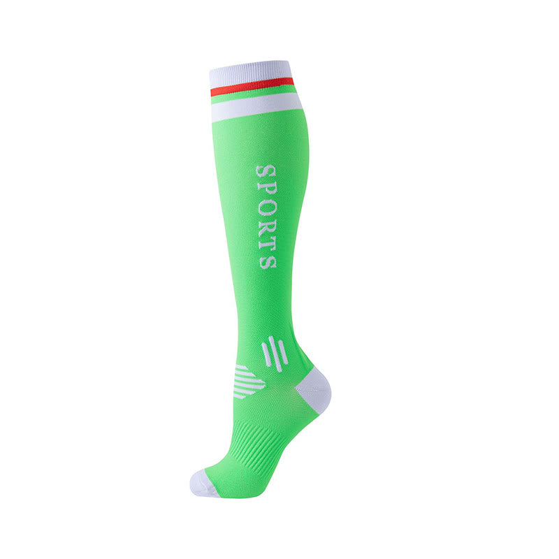 Farblich passende Sport-Kompressionsstrümpfe (6 Paar) - Grün - S/M - image 3