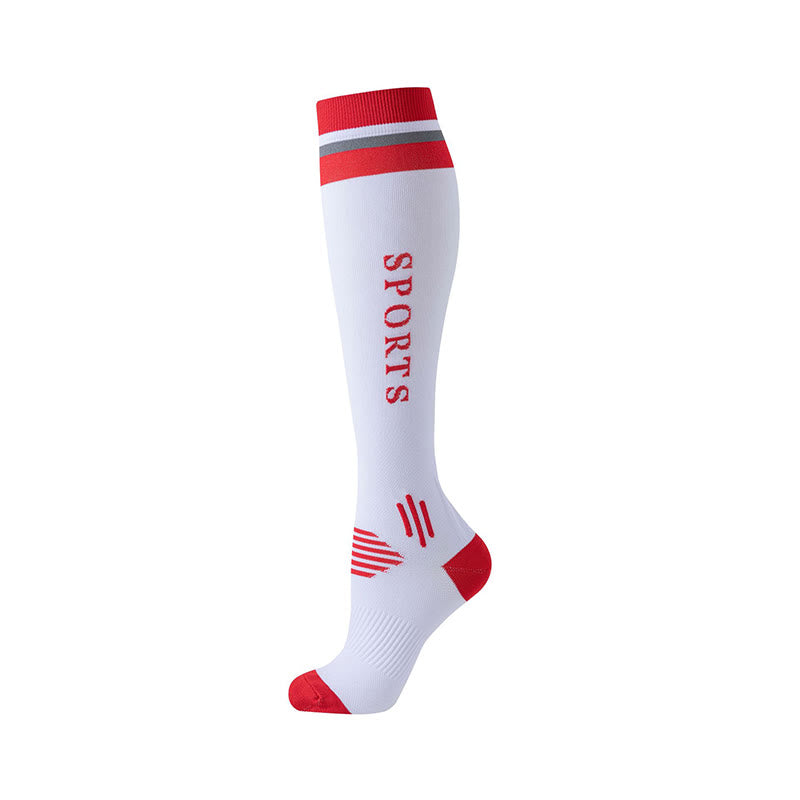Farblich passende Sport-Kompressionsstrümpfe (6 Paar) - Weiß - S/M - image 2