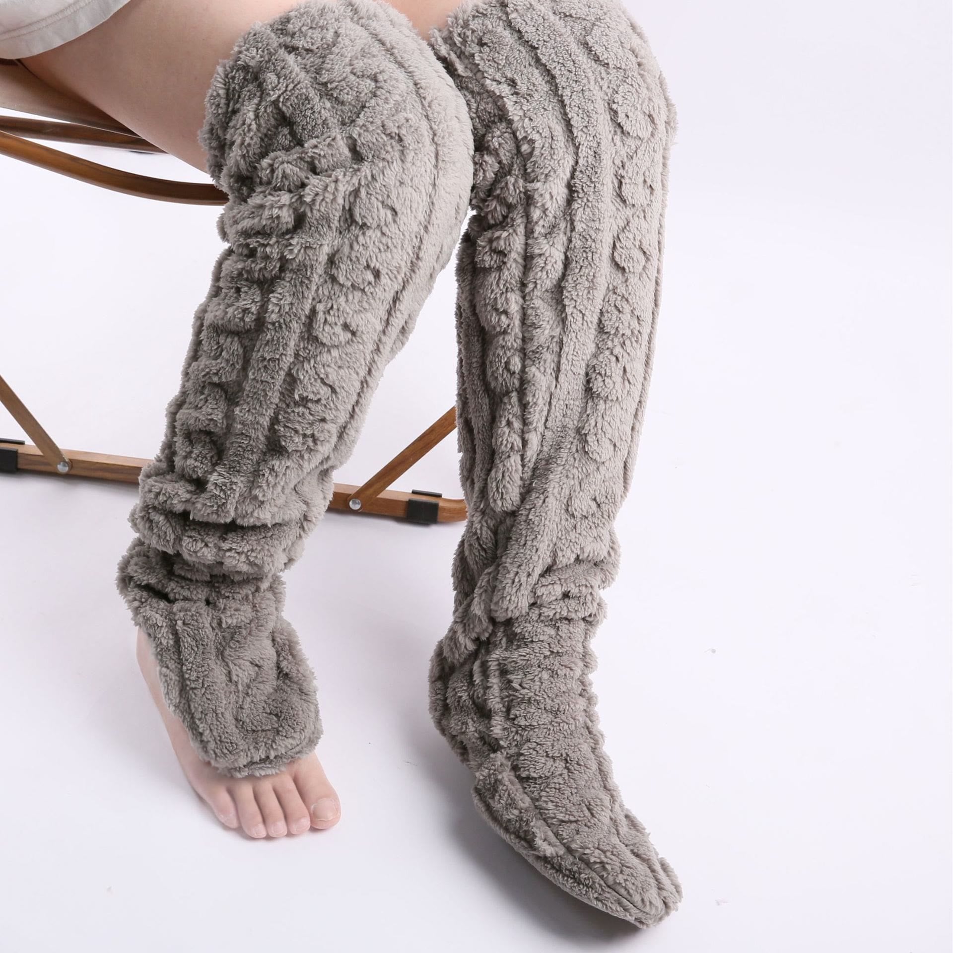 Warme Wintersocken in Übergröße, hohe Strümpfe - image 0