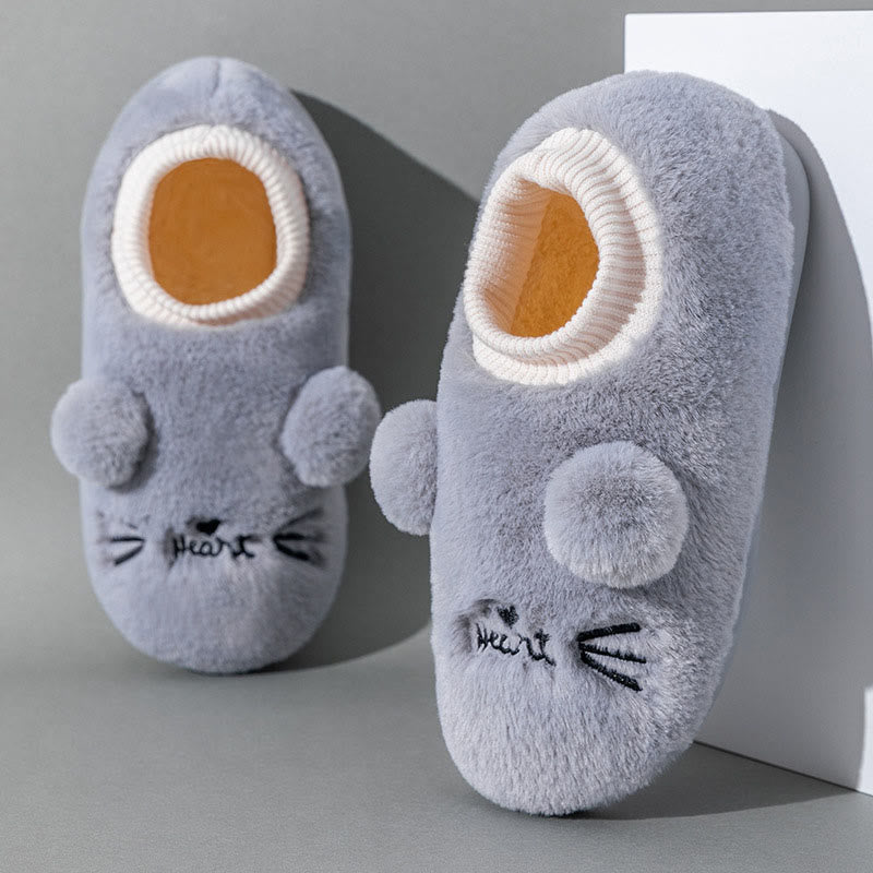 Hausschuhe mit Cartoon-Katze in Übergröße - Grau - EU43-44 (US9-10) - image 10