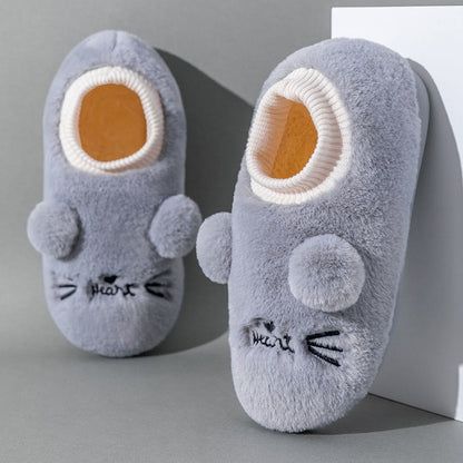 Hausschuhe mit Cartoon-Katze in Übergröße - Grau - EU43-44 (US9-10) - image 10