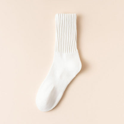 Viertelsocken mit dicken Streifen in Übergröße (4 Paar)