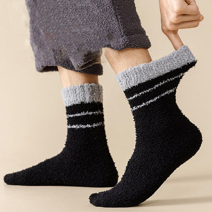 Viertelsocken aus Korallenfleece in Übergröße (6 Paar)