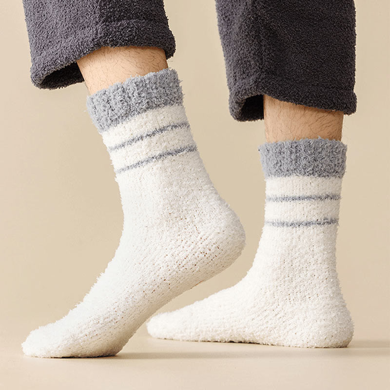 Viertelsocken aus Korallenfleece in Übergröße (6 Paar)