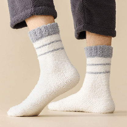 Viertelsocken aus Korallenfleece in Übergröße (6 Paar)