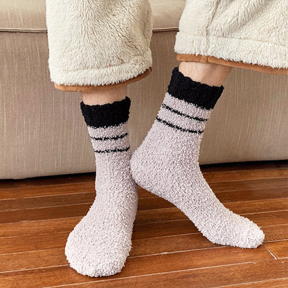 Viertelsocken aus Korallenfleece in Übergröße (6 Paar)