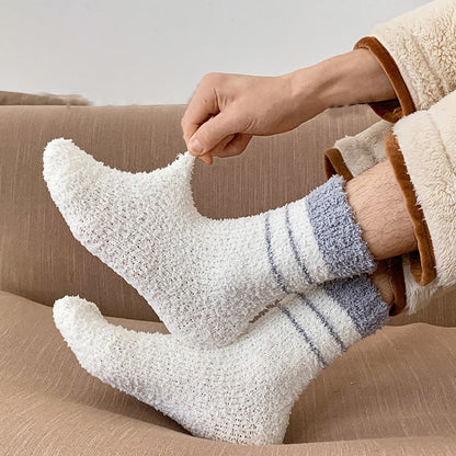 Viertelsocken aus Korallenfleece in Übergröße (6 Paar)