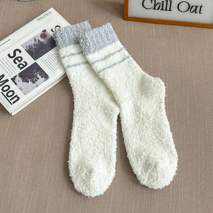Viertelsocken aus Korallenfleece in Übergröße (6 Paar)