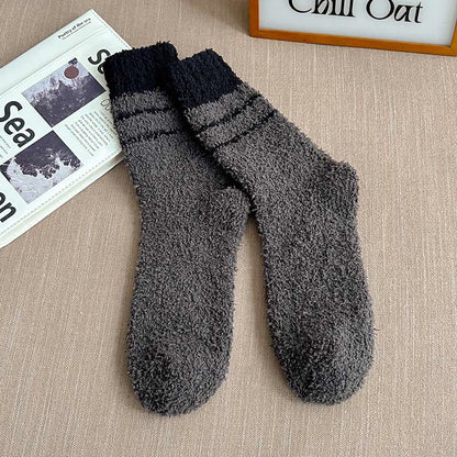 Viertelsocken aus Korallenfleece in Übergröße (6 Paar)