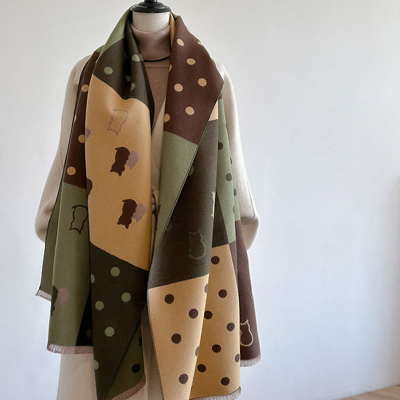 Weicher Deckenschal mit Punkten - image 6