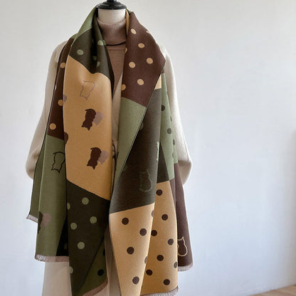 Weicher Deckenschal mit Punkten - image 6