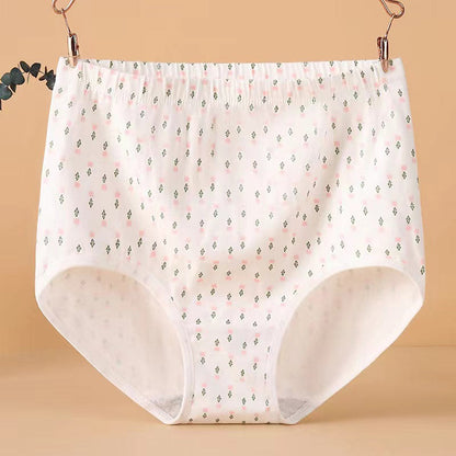 Jacquard-Höschen mit hoher Taille in Übergröße (4er-Pack)