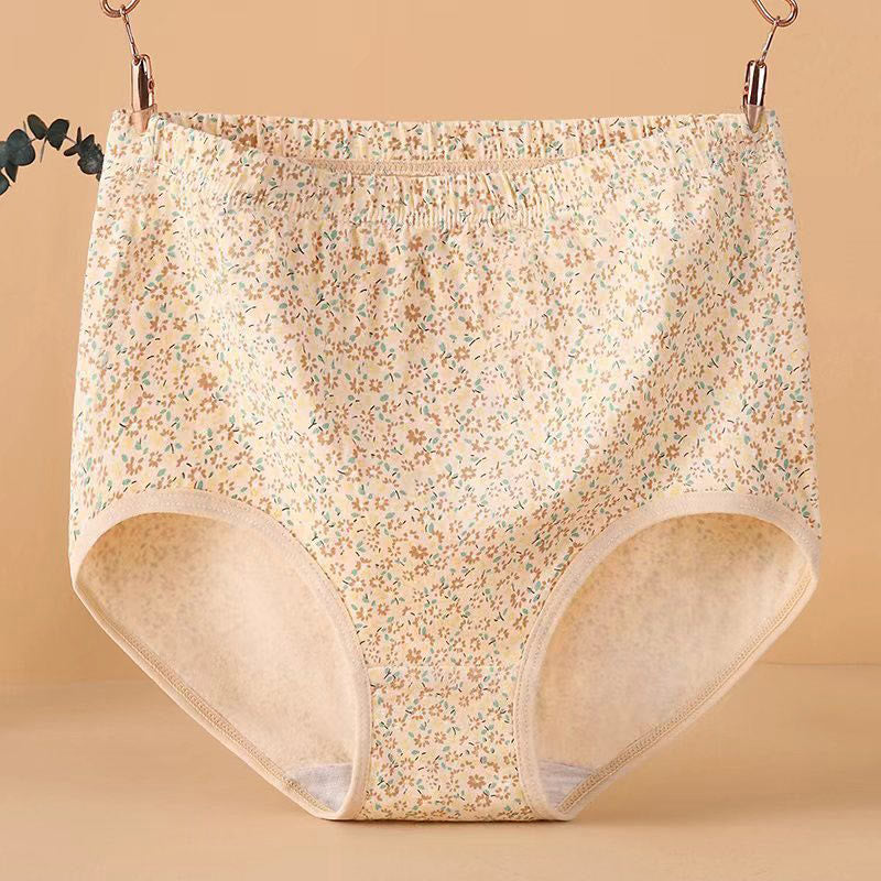Jacquard-Höschen mit hoher Taille in Übergröße (4er-Pack)
