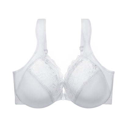 Bügel-BH mit breiten Trägern und Vorderverschluss - Weiß - 6XL - image 3