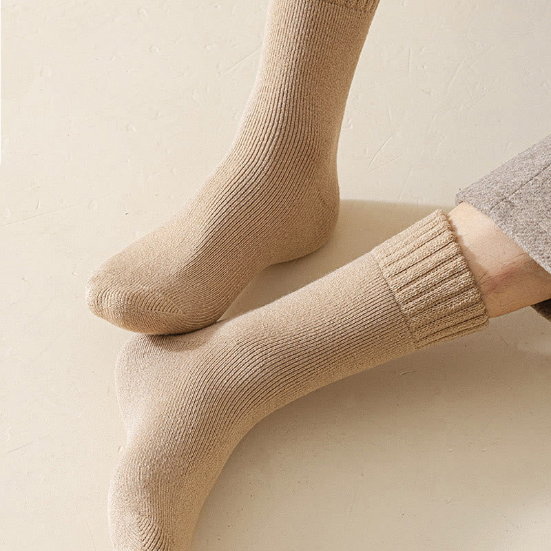 Vielseitige, einfarbige Viertelsocken in Übergröße (5 Paar)