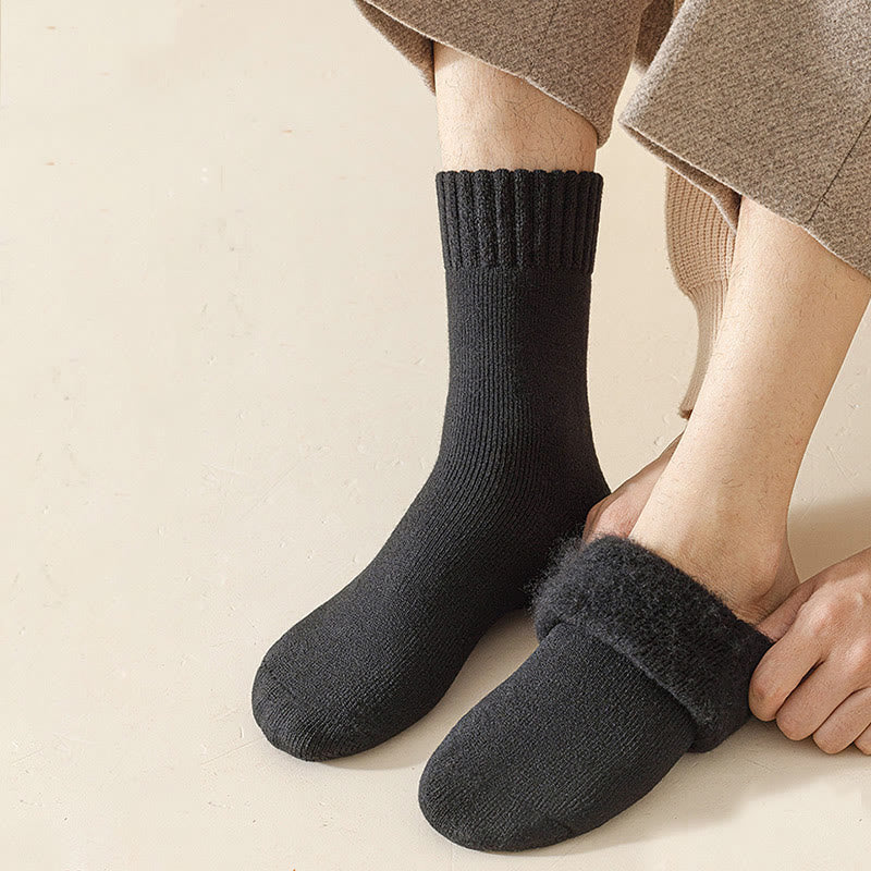 Vielseitige, einfarbige Viertelsocken in Übergröße (5 Paar)