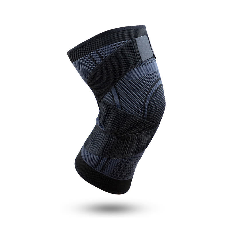 Kniebandage zum Gelenkschutz in Übergröße - Schwarz - 2XL - image 10