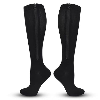 2XL-7XL Plus Size Klassische Kompressionsstrümpfe mit Reißverschluss (3 Paar) - image 4