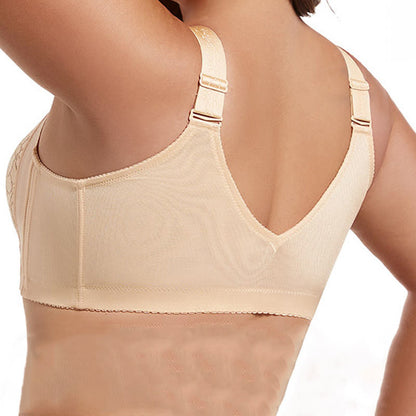 Plus Size Lifting-BH ohne Bügel mit Frontverschluss