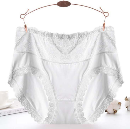 Sexy Mesh-Spitzenpanty (3er-Pack) - Weiß - 5XL - image 3