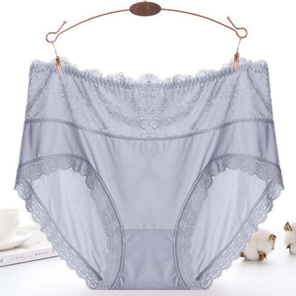 Sexy Mesh-Spitzenhöschen (3er-Pack) - Grau - 5XL - image 8