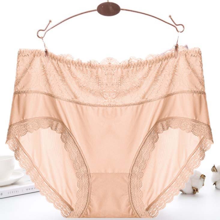 Sexy Mesh-Spitzenhöschen (3er-Pack) - Nackt - 5XL - image 6