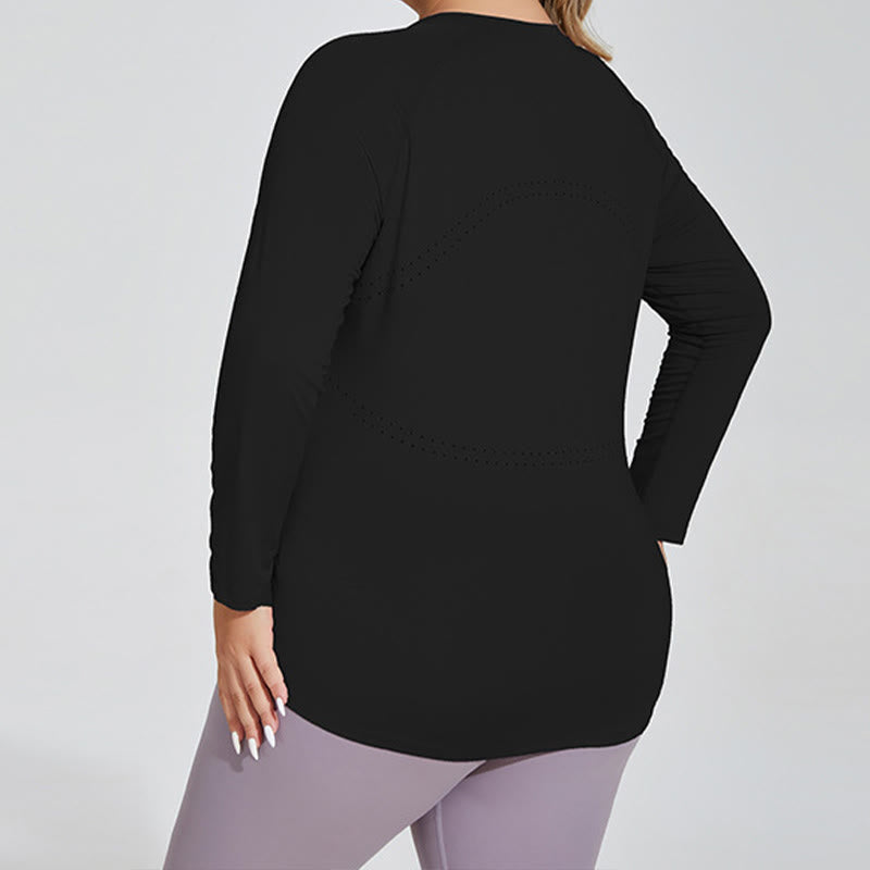 Langarm-Sportswear-Yoga-Shirt - image 4