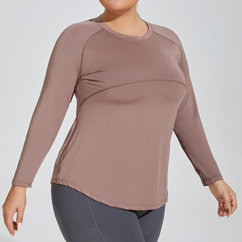 Langarm-Sportswear-Yoga-Shirt - image 5