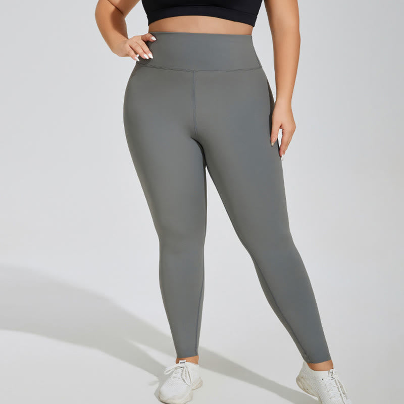 Leggings in Übergröße mit hohem Bund und formender Wirkung - image 3