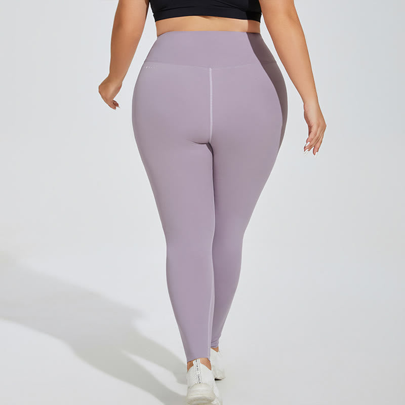 Leggings in Übergröße mit hohem Bund und formender Wirkung - image 4