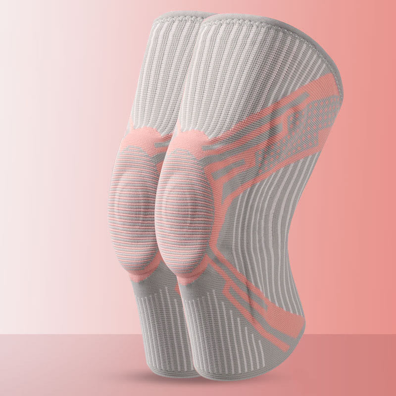 Kniebandage mit Silikonpolster - Grau - XL - image 15