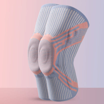 Kniebandage mit Silikonpolster - Hellblau - XL - image 10