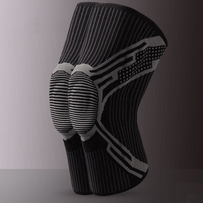 Kniebandage mit Silikonpolster - Schwarz - XL - image 11