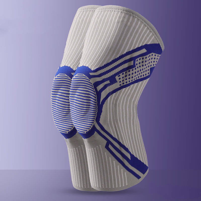Kniebandage mit Silikonpolster - Marineblau - XL - image 13