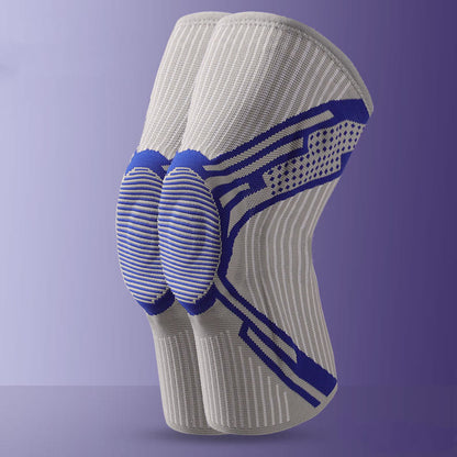 Kniebandage mit Silikonpolster - Marineblau - XL - image 13