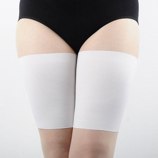 Rutschfeste, elastische Oberschenkelmanschette in Übergröße (3 Paar) - Weiß - 4XL - image 0