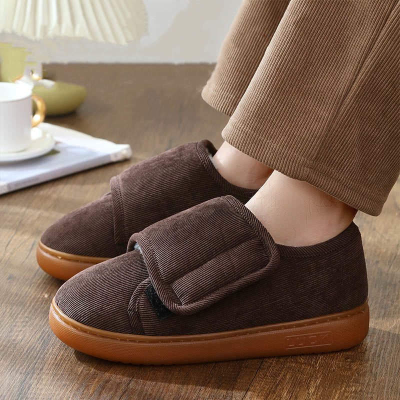 Rutschfeste, verstellbare Diabetiker-Hausschuhe in Übergröße - image 3