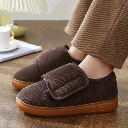 Rutschfeste, verstellbare Diabetiker-Hausschuhe in Übergröße - image 3