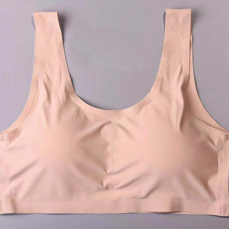 Dünner, nahtloser, bügelloser BH - Nackt - 5XL - image 9