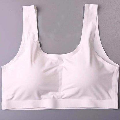 Dünner, nahtloser, bügelloser BH - Weiß - 5XL - image 6