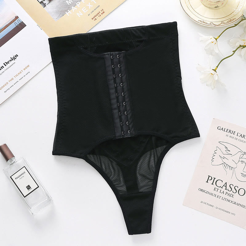 Bauchweg-Shapewear-Tanga mit hoher Taille in Übergröße - image 8
