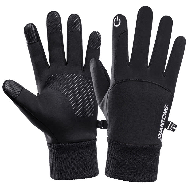 Rutschfeste warme Outdoor-Handschuhe - Schwarz - XL - image 0
