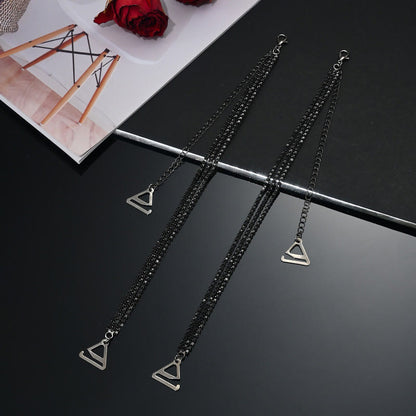 Sexy Strassschmuck Kristall Dessous Kette (3 Paar)