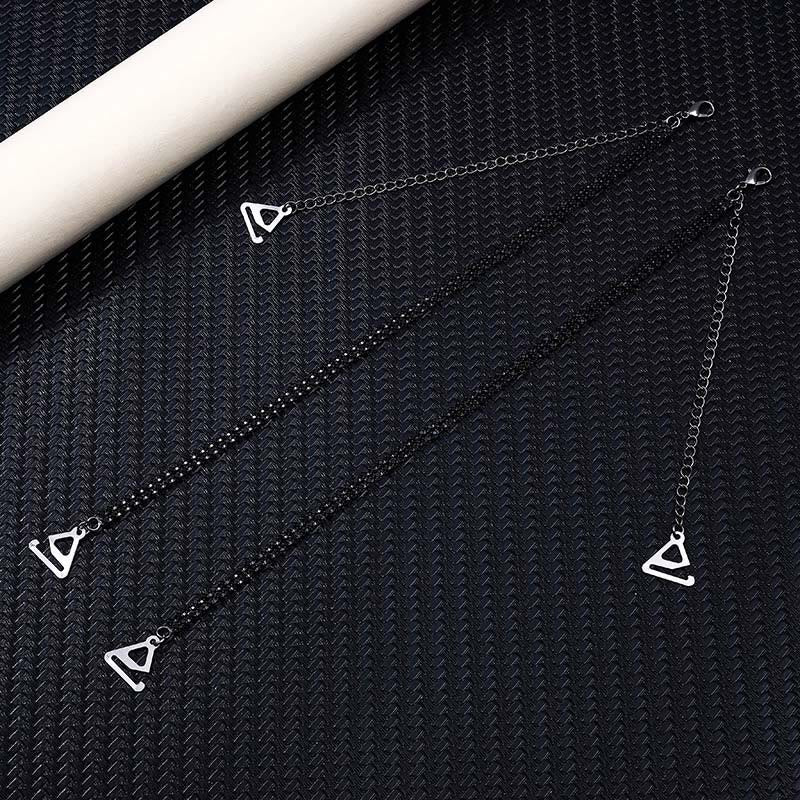 Sexy Strassschmuck Kristall Dessous Kette (3 Paar) - Schwarz 2 Reihen - 0,8''Haken - image 7