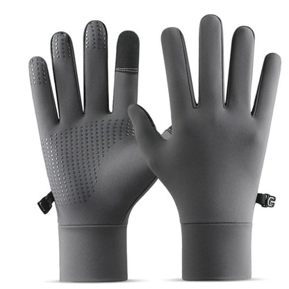 Warme Touchscreen-Winterhandschuhe - Grau - XL - image 3