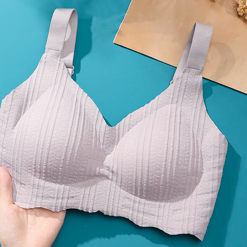 Kabelloser Sport-BH mit dünnem Wellenrand - image 6