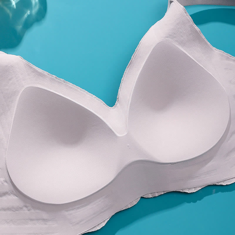 Kabelloser Sport-BH mit dünnem Wellenrand - image 8