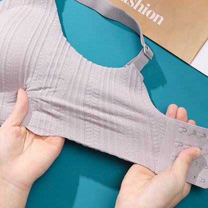 Kabelloser Sport-BH mit dünnem Wellenrand - image 11